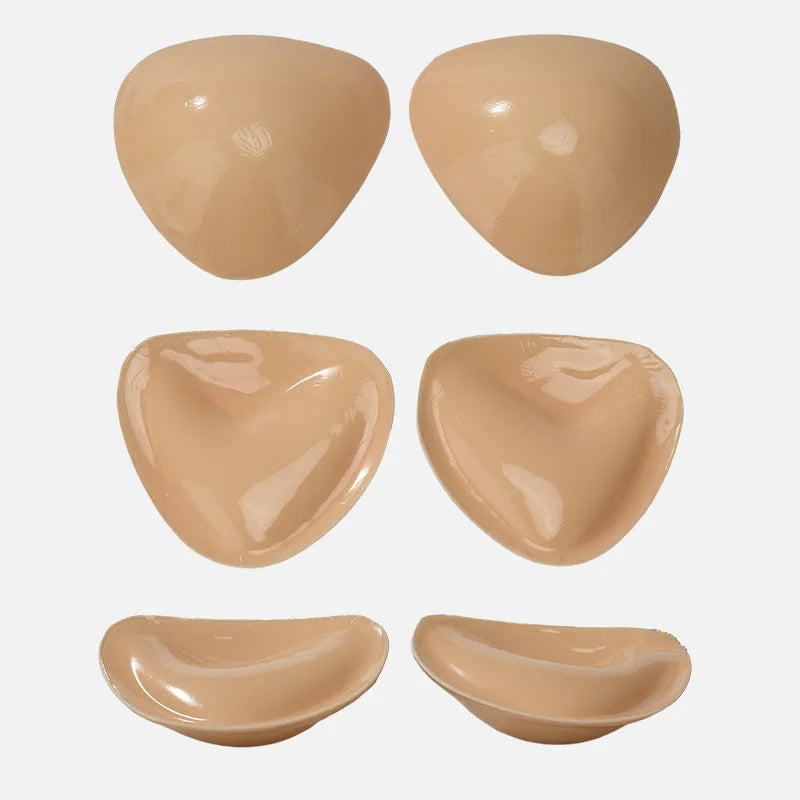 Double Sided Adhesive Sticky Bra Inserts Push up Thick Sponge Breast Lift Pads Swimsuit Bikini Cup Enhancer Pads Nipple Cover